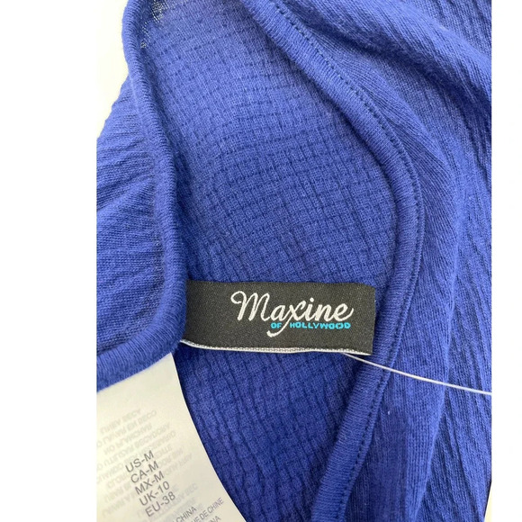 Maxine of Hollywood Womens M Navy Swimsuit/Cover-up NEW - Picture 3 of 14